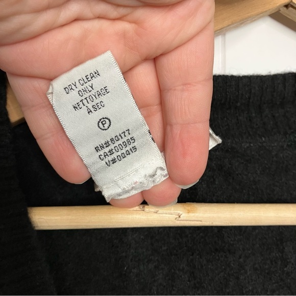 diane von furstenberg Sweater Cardigan Black Small 100% Cashmere - Picture 5 of 6